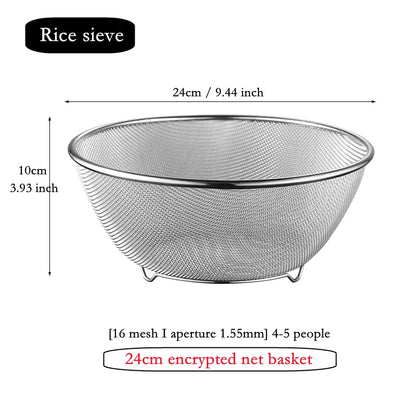 304 Stainless Steel Salad Mixing Bowl – Egg Beater, Dough and Food Prep Bowl for Kitchen Use